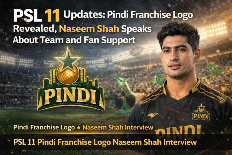 PSL 11 Updates: Pindi Franchise Logo Revealed, Naseem Shah Speaks About Team and Fan Support