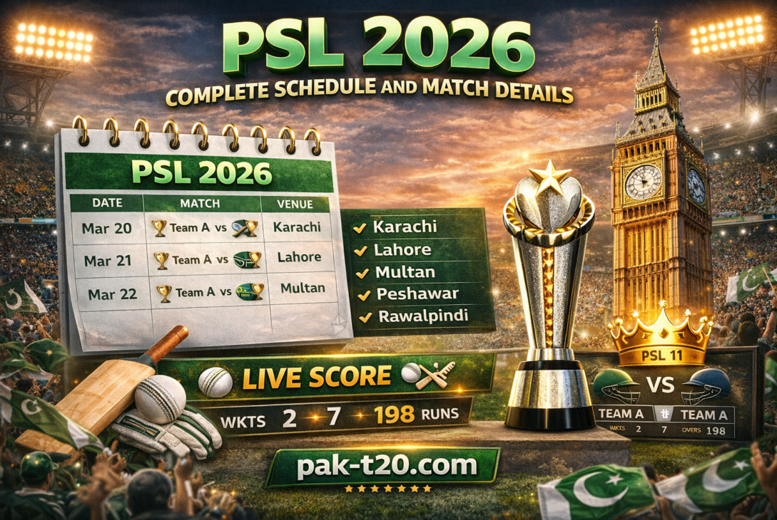 PSL 2026 Complete Schedule