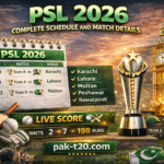 PSL 2026 Complete Schedule