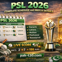 PSL 2026 Complete Schedule