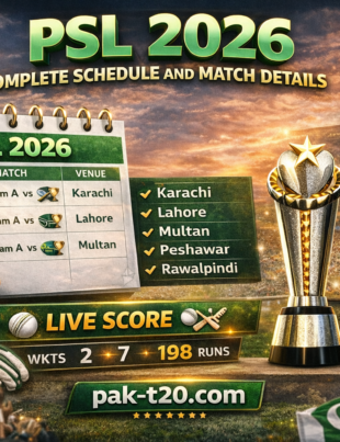 PSL 2026 Complete Schedule