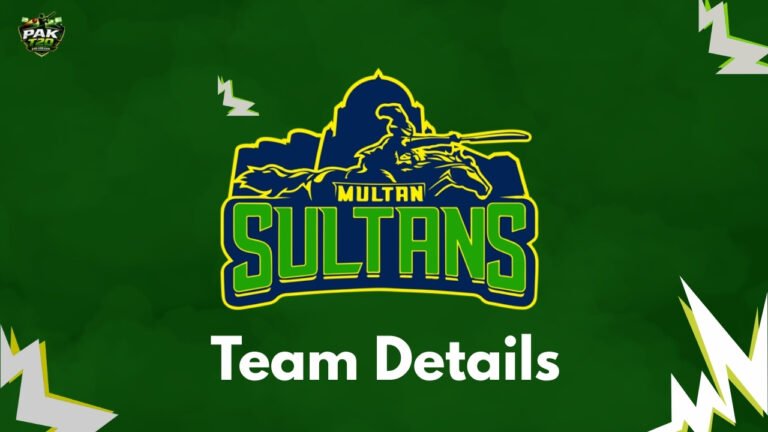 Multan Sultans – Owner, Captain, PSL Titles, Squad, Sponsors & Kit