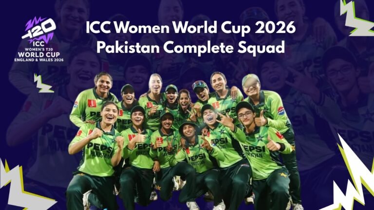 ICC Women World Cup 2026 Pakistan Complete Squad